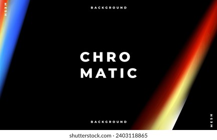 Chromatic overlay effect of exposed photo with burn and scratched dusty texture. Realistic vector illustration of camera film light burn. Gradient color background.