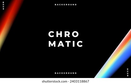 Efecto superpuesto cromático de la foto expuesta con quemadura y textura polvorienta rayada. Ilustración vectorial realista de la grabación de la luz de la película de la cámara. Fondo de color degradado.