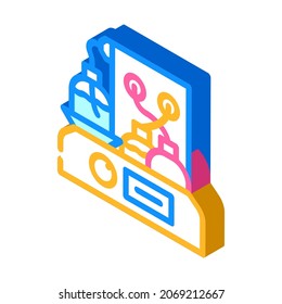 chromatograph electronic tool isometric icon vector. chromatograph electronic tool sign. isolated symbol illustration
