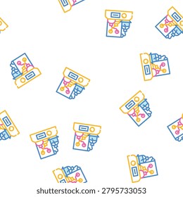 chromatograph electronic tool vector seamless pattern chromatograph electronic tool sign illustration