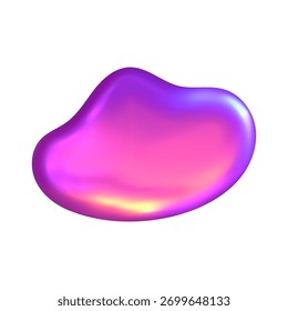 Chrome 3D blob glowing with liquid highlights. Abstract Y2K surface and metallic light create a smooth 3D chrome fluid design.