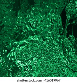 Chrome design texture, green color abstract background