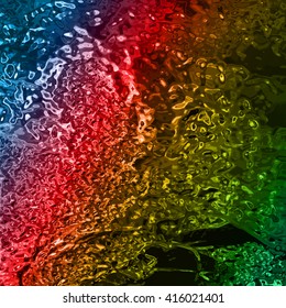 Chrome design texture, varicolored gradient abstract background