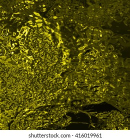 Chrome design texture, yellow color abstract background