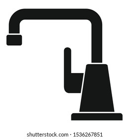 Chrome faucet icon. Simple illustration of chrome faucet vector icon for web design isolated on white background