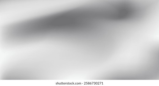 Chrome gradient surface with light gloss. Vector aluminum grey sheet with reflection illustration abstract