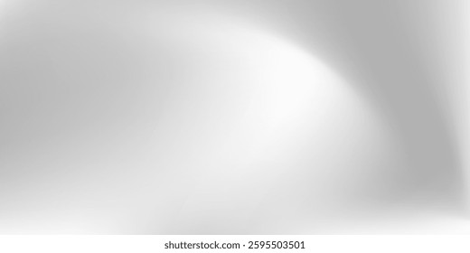 Chrome gradient surface with light gloss. Silver foil background with metal mirror texture modern