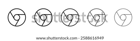 Chrome icon Vector logo sign