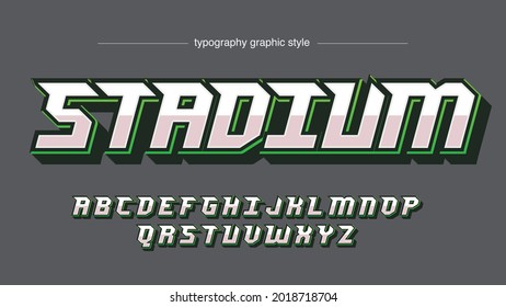 Chrome Italic Futuristic Gaming Sports Typography