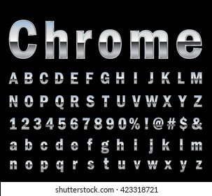 Chrome  Letter Set 