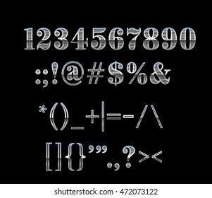 chrome letter set 