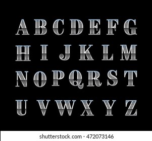 chrome letter set 