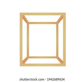 Chrome metal box. vector illustration
