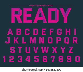 Chrome Metal Purple Artistic Font Typography Alphabet
