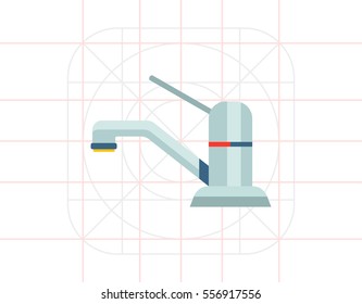 Chrome mixer tap