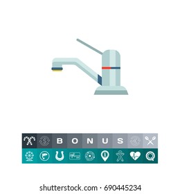 Chrome mixer tap