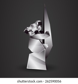 chrome origami koala