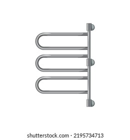 chrome towel bathroom cartoon. chrome towel bathroom sign. isolated symbol vector illustration