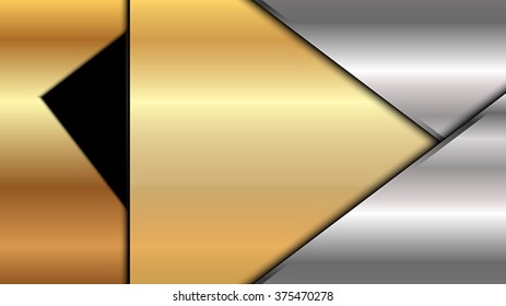 The chrome-gold metallic background