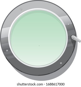 

eluminador cromado. ventana del buque