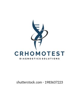 Chromo test DNA Diagnostics Logo tamplate