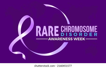 Chromosome Disorder Awareness week in every June. Annual health awareness concept for banner, poster, card and background design.