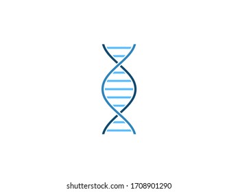 Chromosome, dna, genetic icon. Vector illustration, flat design.