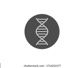 Chromosome, dna, genetic icon. Vector illustration, flat design.