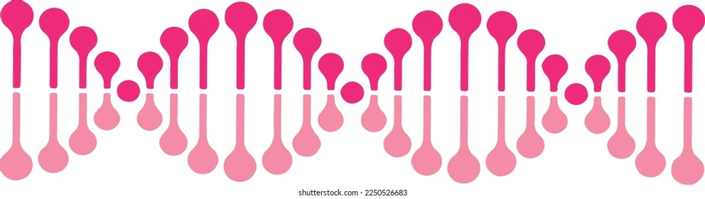 chromosome genetic icon vector isolated on background