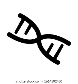 Chromosome icon isolated on white background, vector illustration