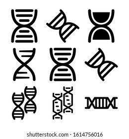 chromosome icon isolated sign symbol vector illustration - Collection of high quality black style vector icons
