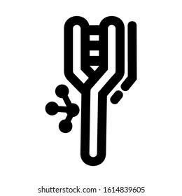 chromosome icon isolated sign symbol vector illustration - high quality black style vector icons
