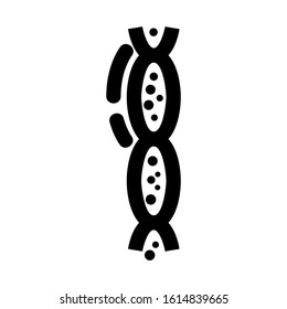 chromosome icon isolated sign symbol vector illustration - high quality black style vector icons

