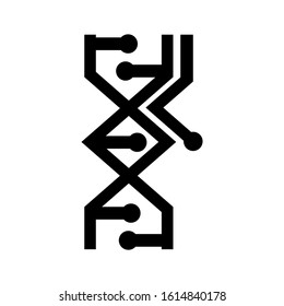 chromosome icon isolated sign symbol vector illustration - high quality black style vector icons
