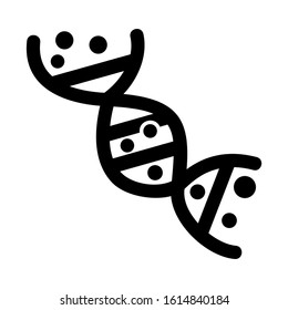 chromosome icon isolated sign symbol vector illustration - high quality black style vector icons
