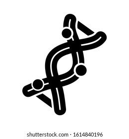 chromosome icon isolated sign symbol vector illustration - high quality black style vector icons
