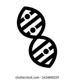chromosome icon isolated sign symbol vector illustration - high quality black style vector icons
