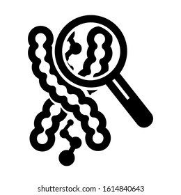 chromosome icon isolated sign symbol vector illustration - high quality black style vector icons
