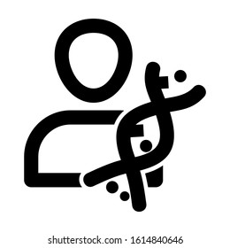 chromosome icon isolated sign symbol vector illustration - high quality black style vector icons
