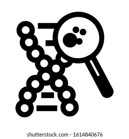 chromosome icon isolated sign symbol vector illustration - high quality black style vector icons
