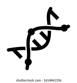 chromosome icon isolated sign symbol vector illustration - high quality black style vector icons
