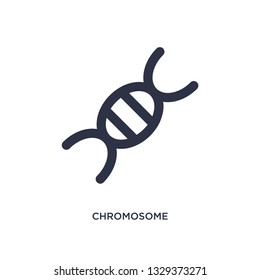 chromosome icon. Simple element illustration from chemistry concept. chromosome editable symbol design on white background. Can be use for web and mobile.