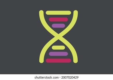 Chromosomensymbol, Vektorgrafik für Vorlage zur Verwendung