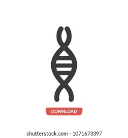 Chromosome string vector icon 