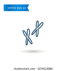chromosomes. chromosomes icon. sign design. Vector EPS 10.