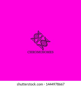 chromosomes icon sign signifier vector