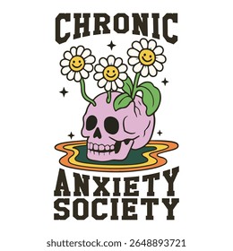 chronic anxiety society - Mental Health Matters T-shirt vector, Self Love illustration, Inspirational saying, Funny Health Care Positive shirts