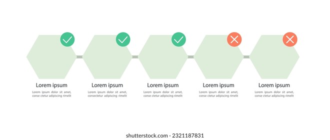 Chronic disease infographic chart design template. Abstract infochart with copy space. Instructional graphics with 5 step sequence. Visual data presentation. Myriad Pro, Variable Concept fonts used