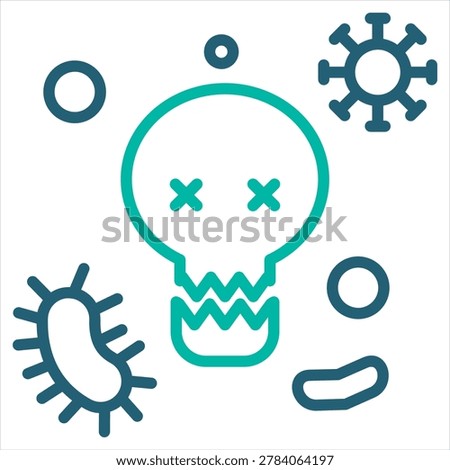 Chronic Disease Single Icon Line Color