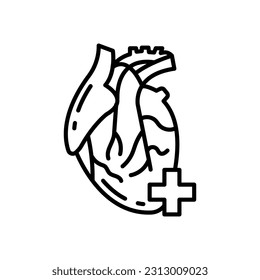 Icono de Enfermedad Crónica en vector. Ilustración
